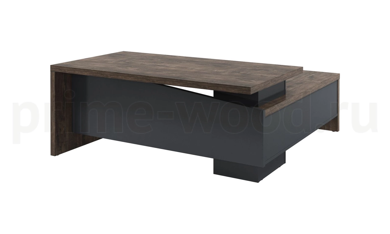 Стол руководителя с опорной тумбой Торстон 180x200x75 арт. T-18Л.0000 - фото 2