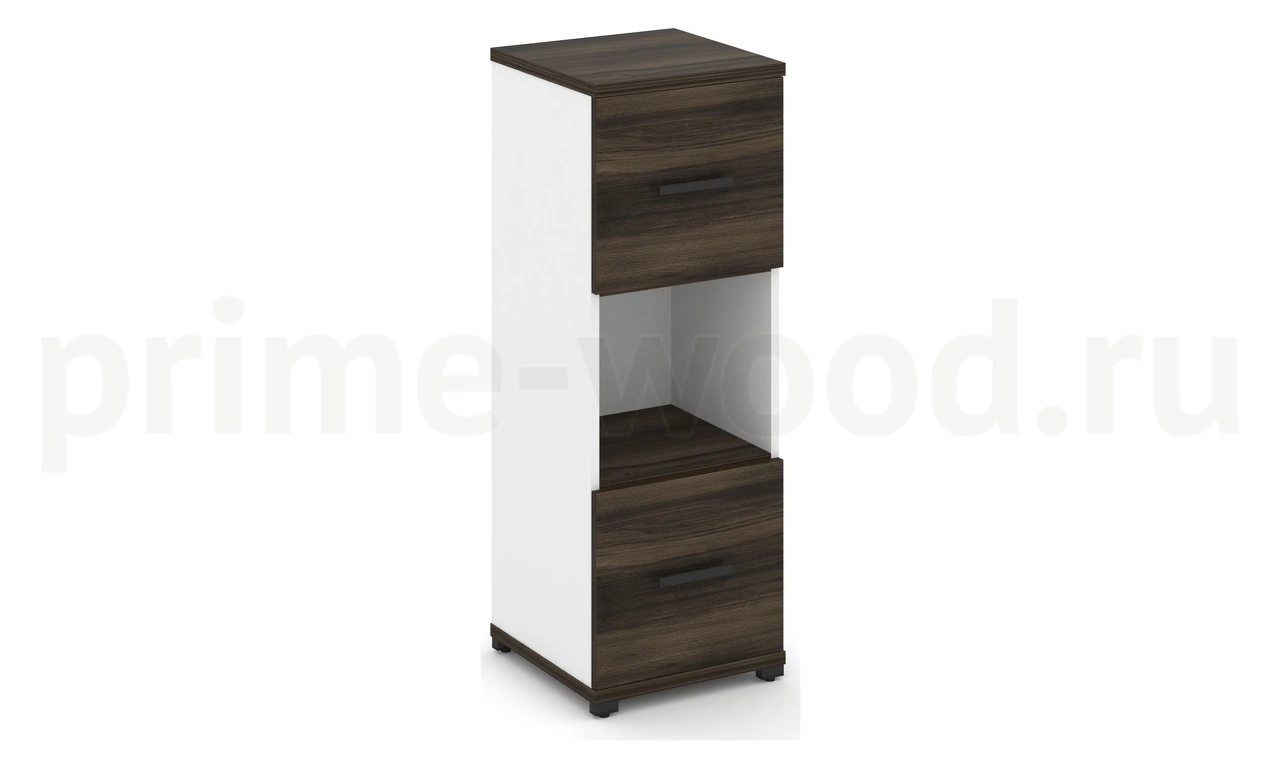Шкаф одна узкая секция, 3 ниши CN.STU-315 B/W - фото 0