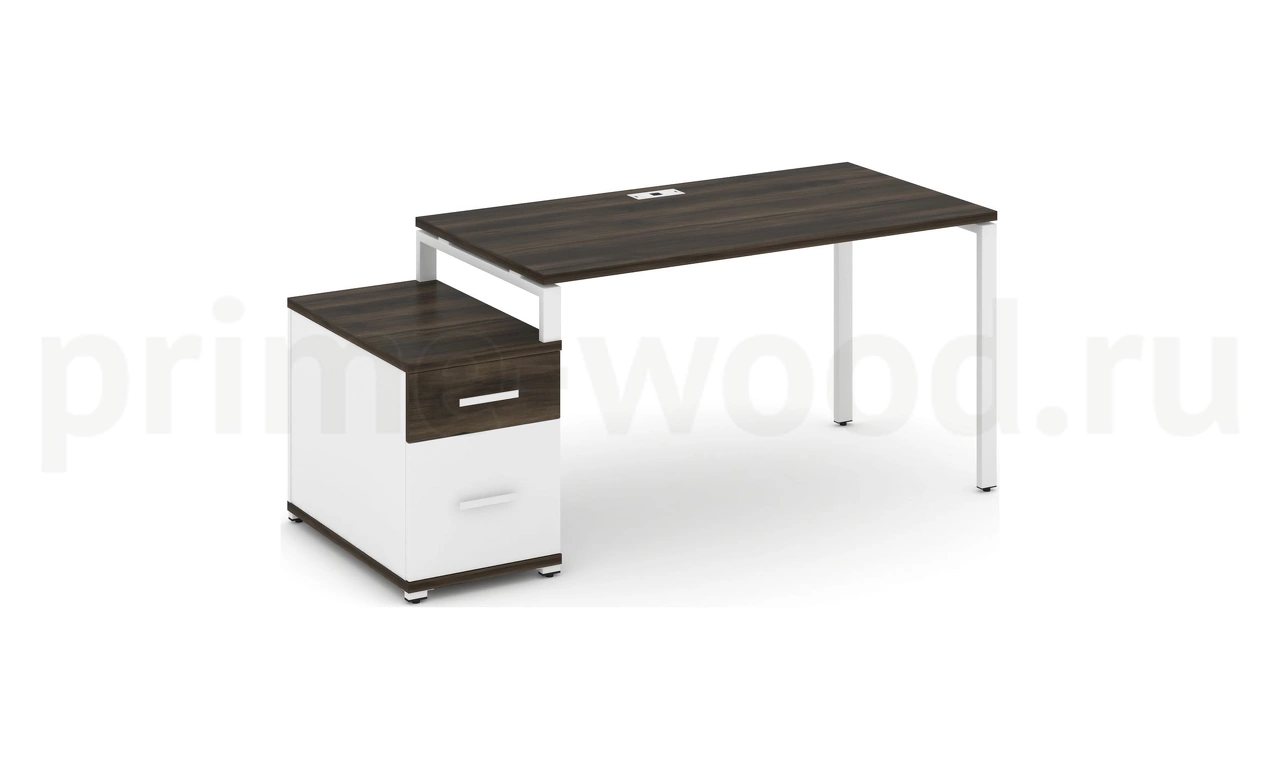 Стол письменный с одной опорной тумбой CN.SP-307 B/W - фото 9
