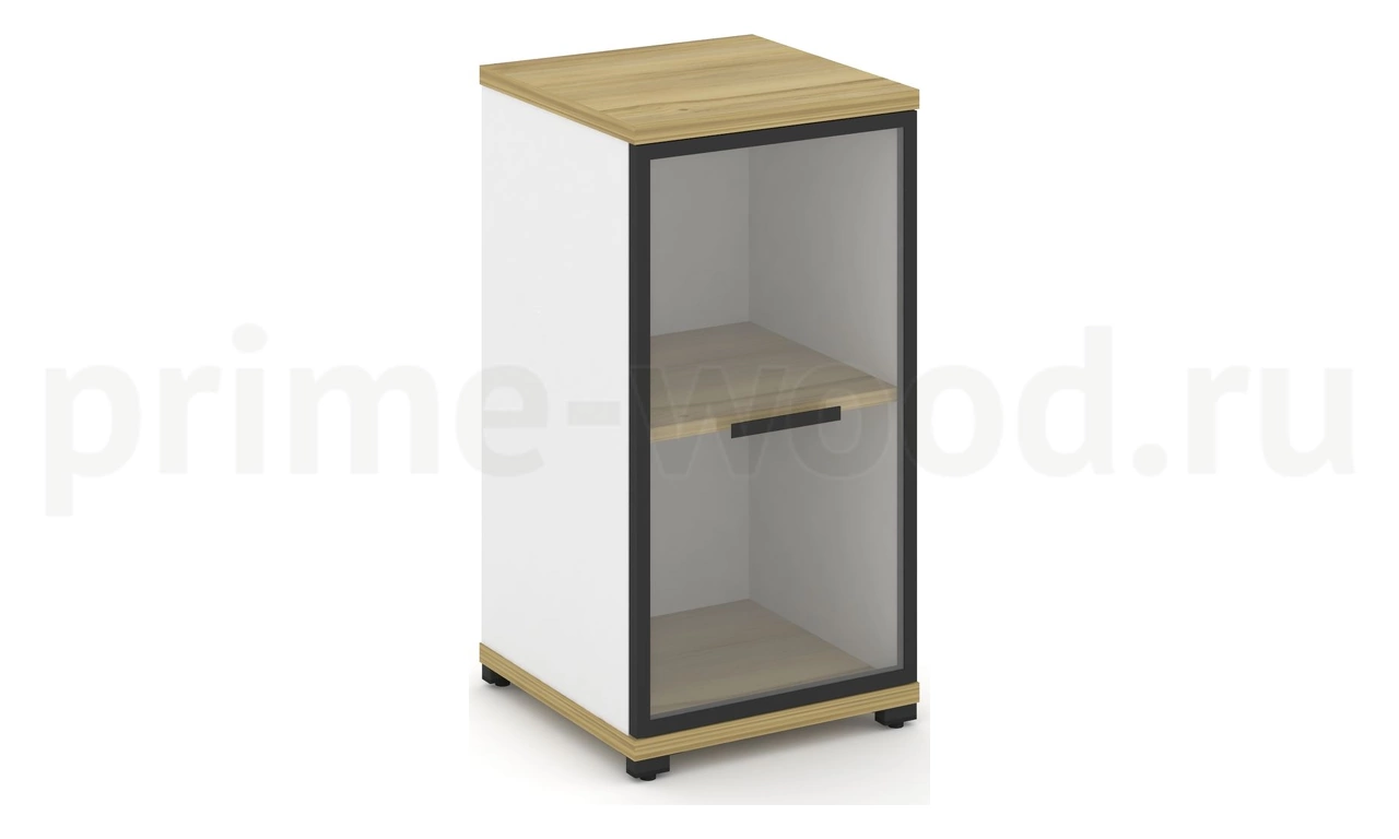Шкаф одна узкая секция, 2 ниши CN.STU-213 RP B/W - фото 1