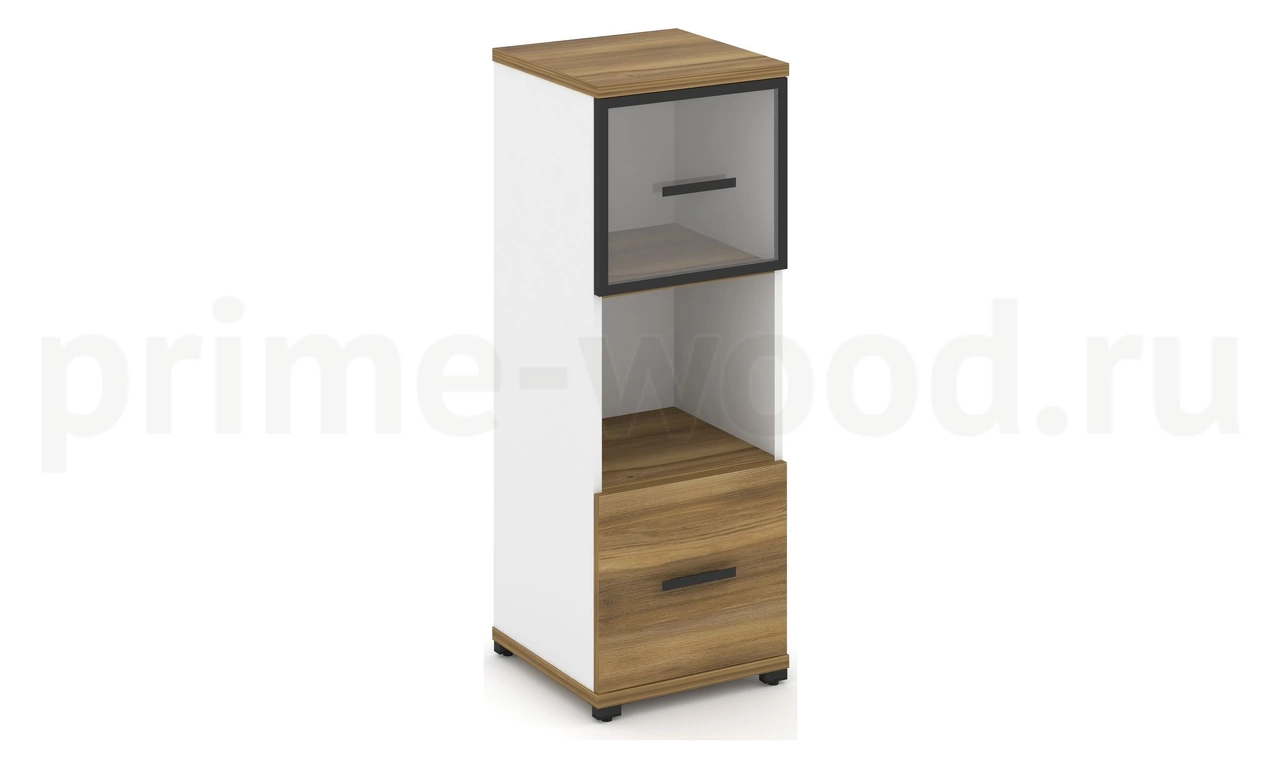Шкаф одна узкая секция, 3 ниши CN.STU-315 RP B/W - фото 3