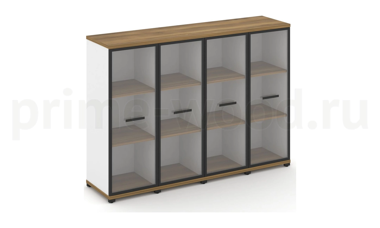 Шкаф четыре узкие секции, 3 ниши CN.STU-346 RP B/W - фото 3