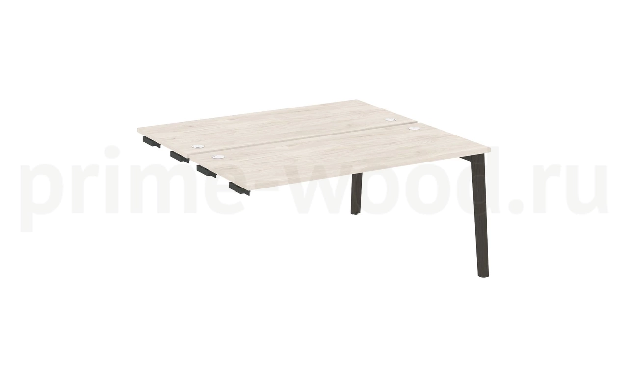 Стол-приставка двойной к опорным элементам, опоры - массив дерева ONIX WOOD 158x148x75 - фото 4