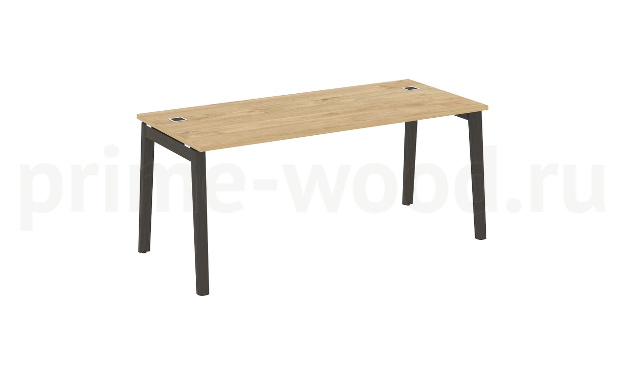 Стол рабочий руководителя, опоры - массив дерева ONIX WOOD DIRECT 178x80x75 - фото 9