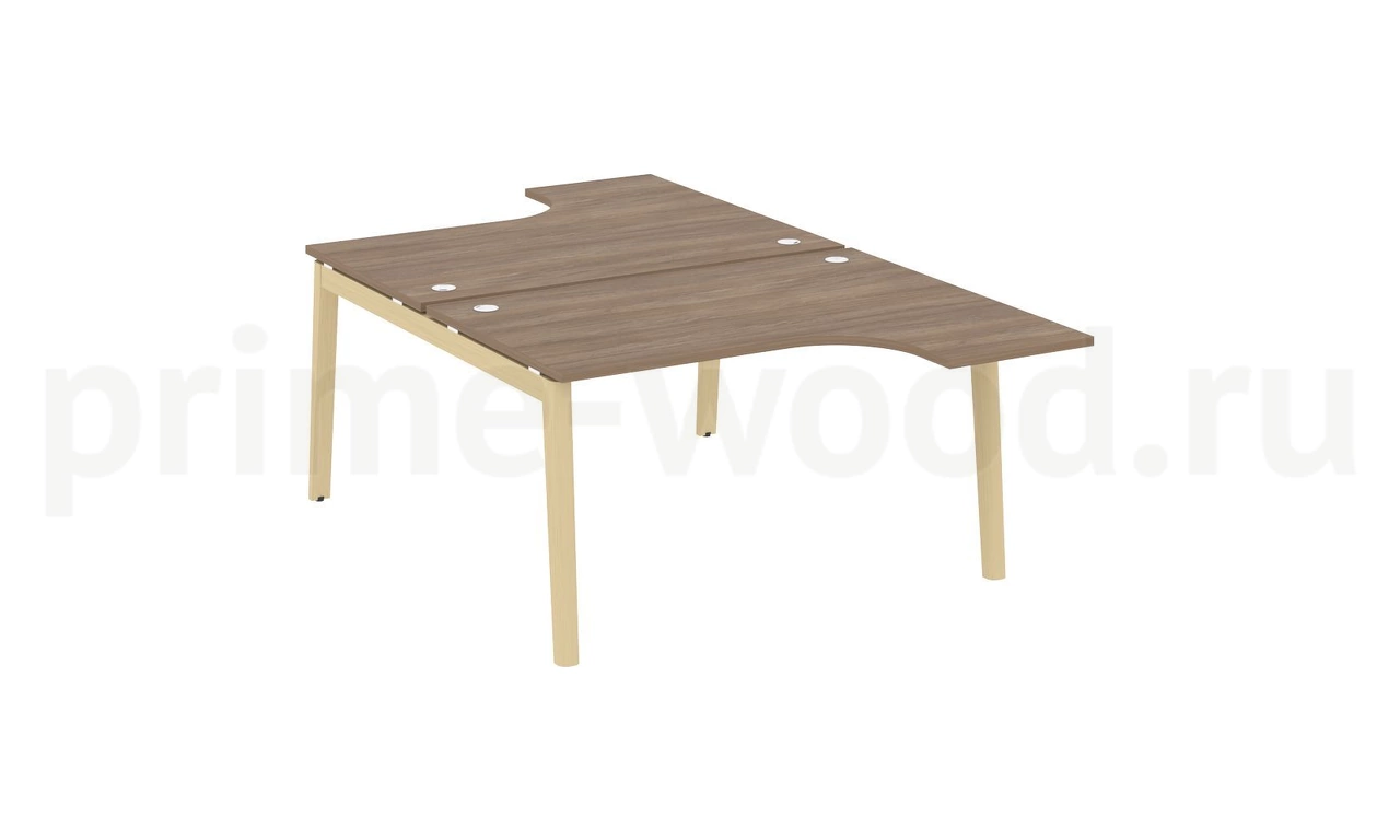 Рабочая станция, опоры - массив дерева ONIX WOOD 138x240x75 - фото 3