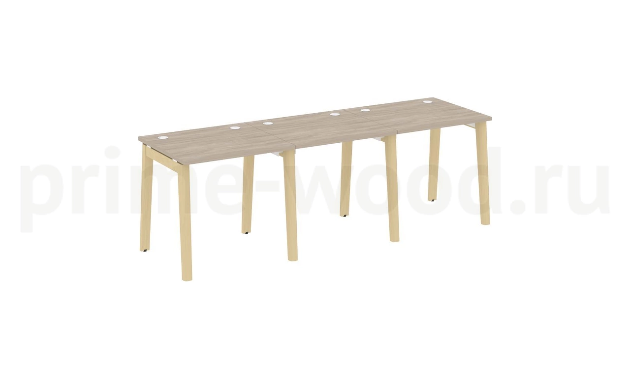 Рабочая станция, опоры - массив дерева ONIX WOOD 234x72x75 - фото 1