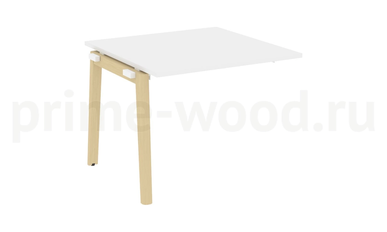 Проходной наборный элемент переговорного стола, опоры - массив дерева ONIX WOOD 98x98x75 - фото 7