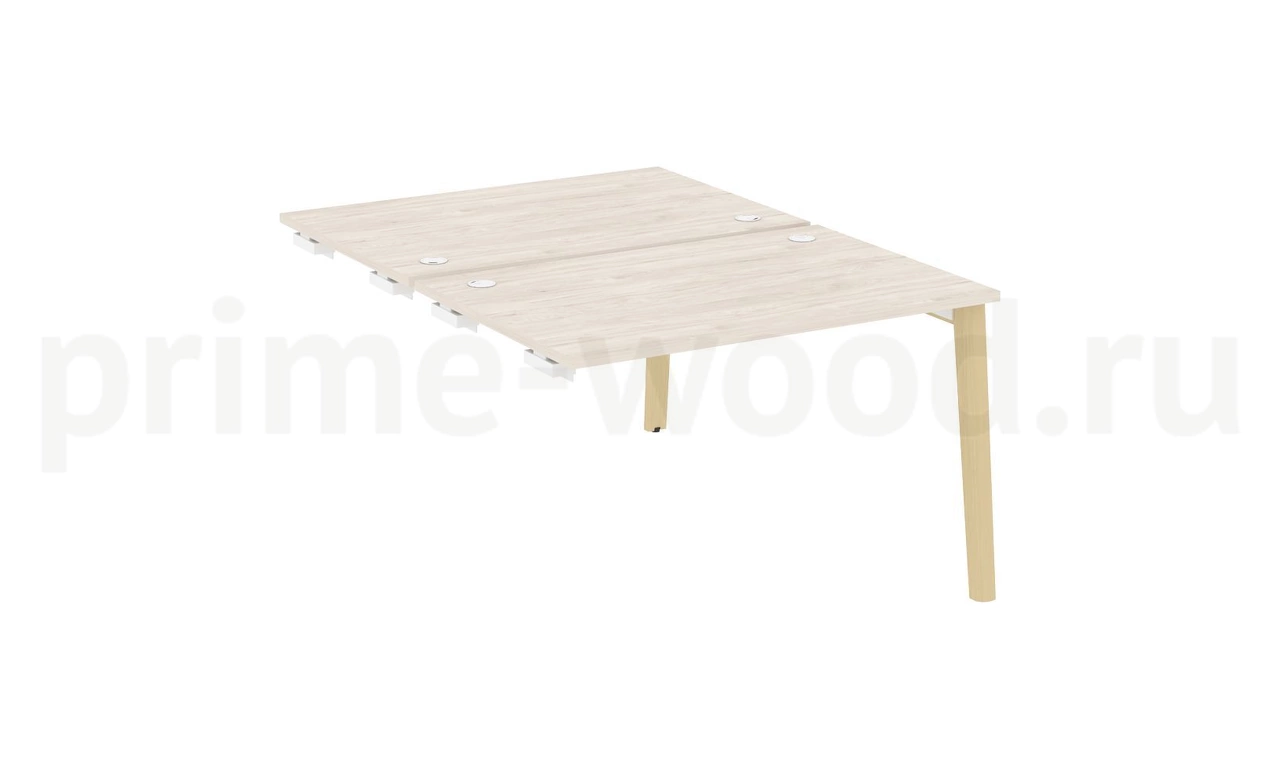 Стол-приставка двойной к опорным элементам, опоры - массив дерева ONIX WOOD 118x164x75 - фото 5