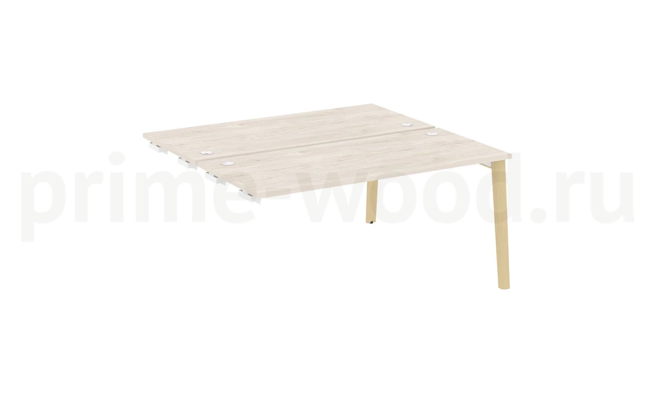 Стол-приставка двойной к опорным элементам, опоры - массив дерева ONIX WOOD 158x148x75 - фото 5