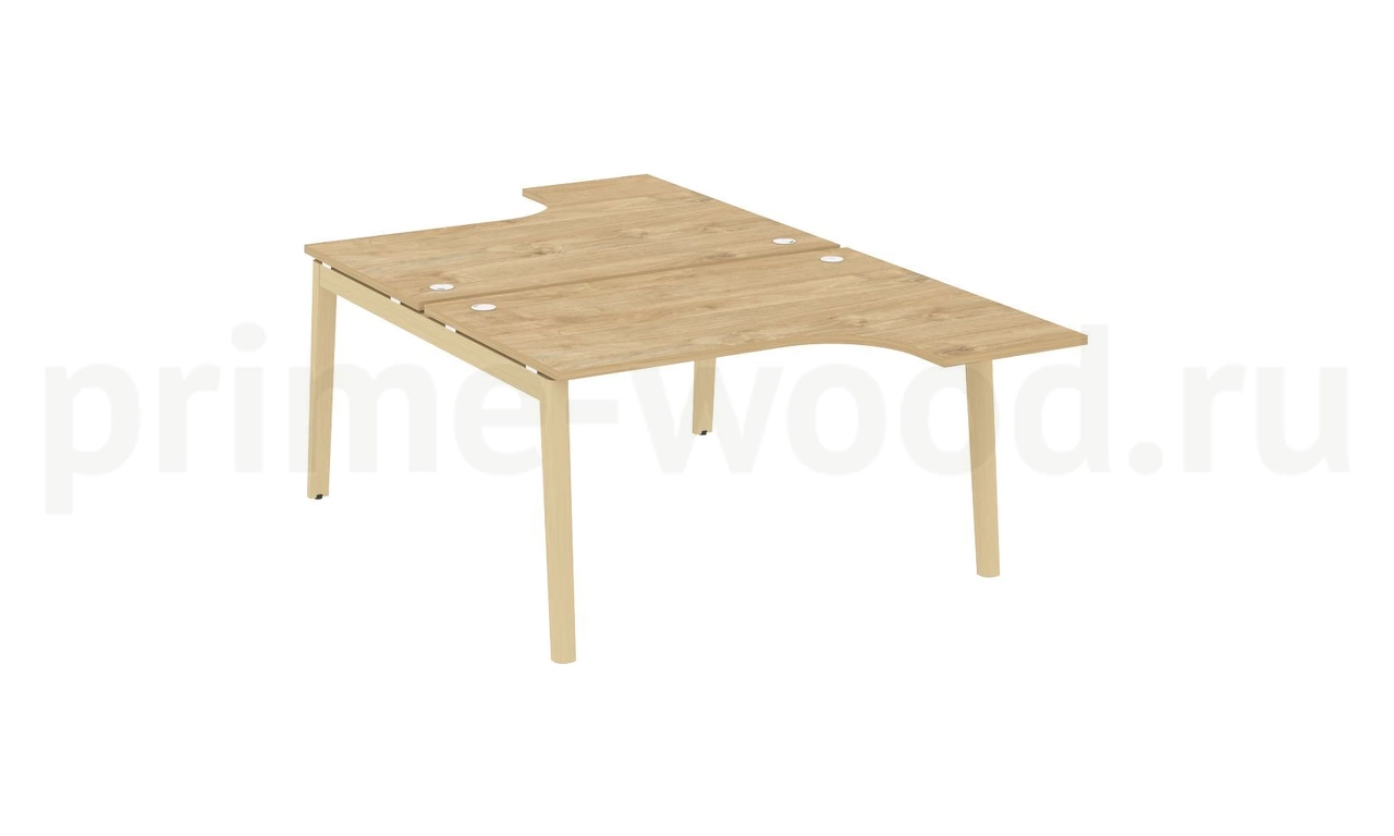 Рабочая станция, опоры - массив дерева ONIX WOOD 138x240x75 - фото 9
