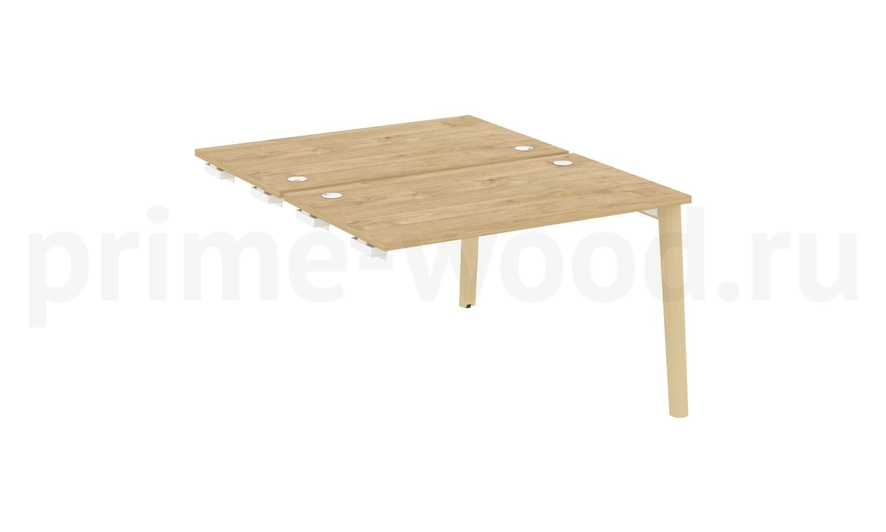 Стол-приставка двойной к опорным элементам, опоры - массив дерева ONIX WOOD 118x148x75 - фото 9